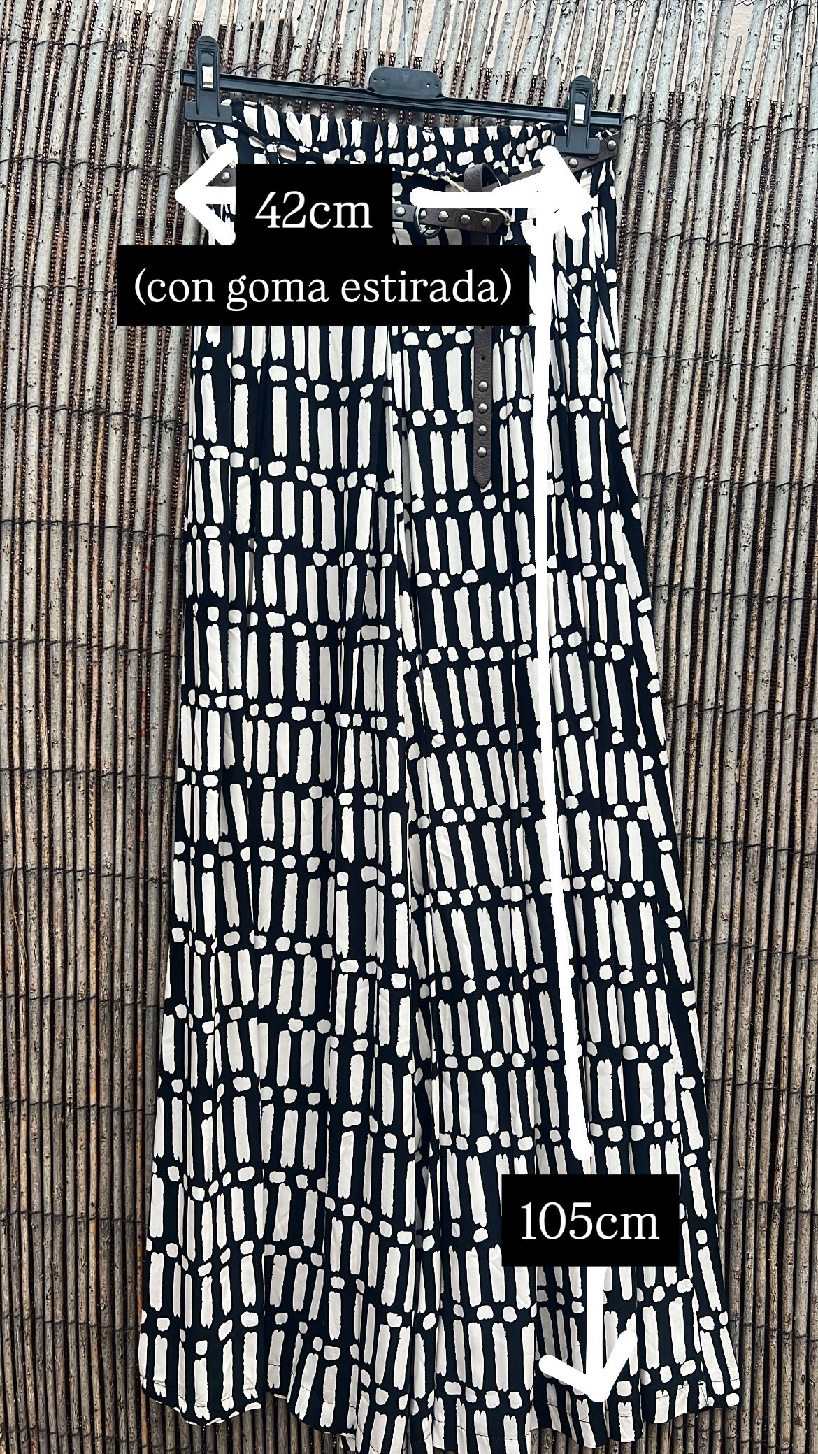 Falda pantalón estampada
