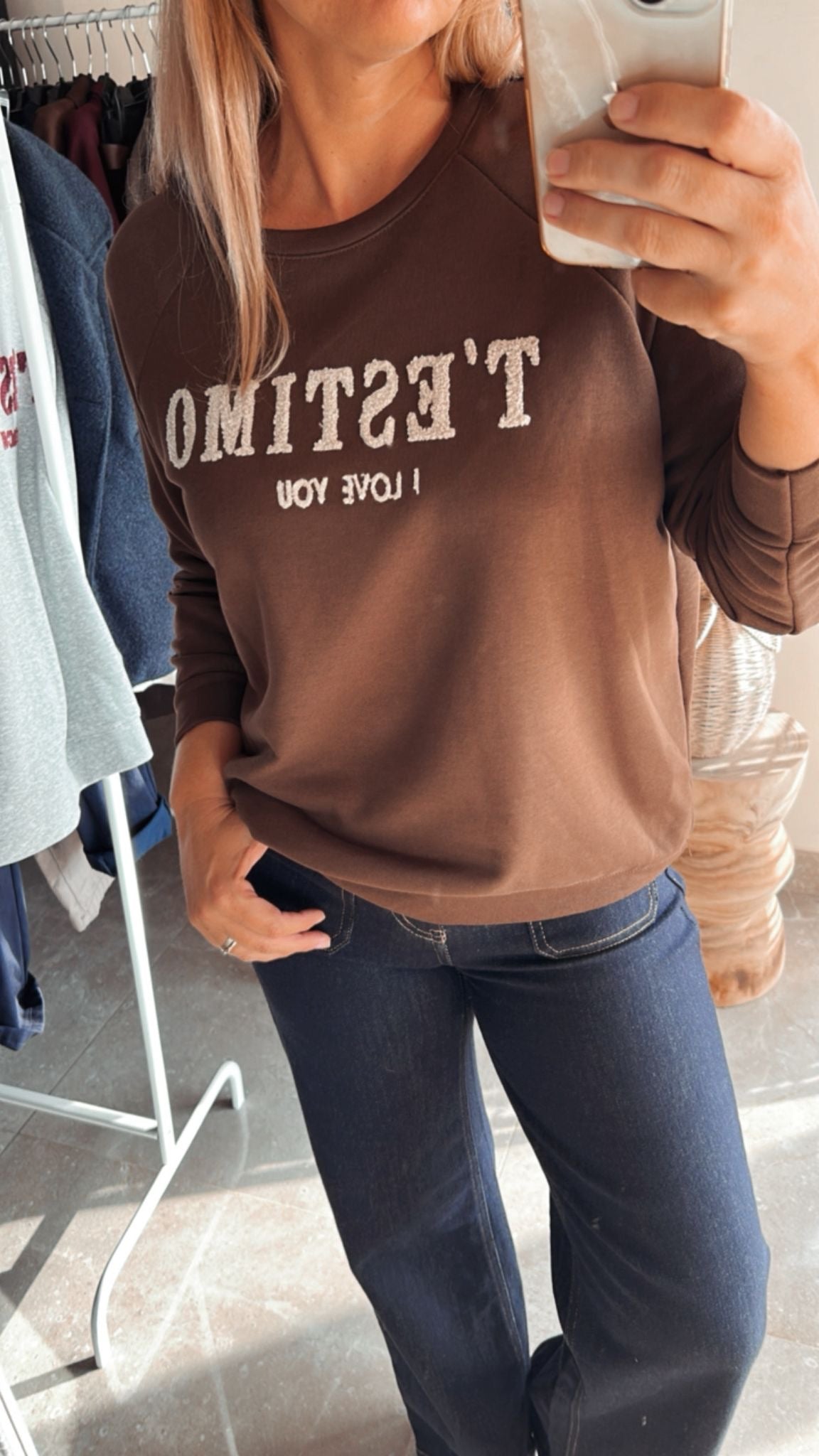Sudadera t’estimo xoco