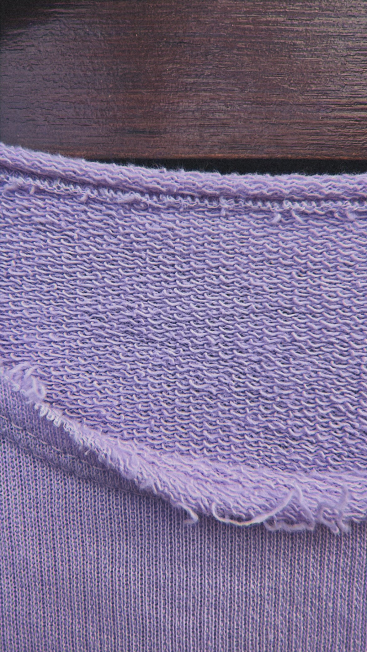 Sudadera bordado flor lila