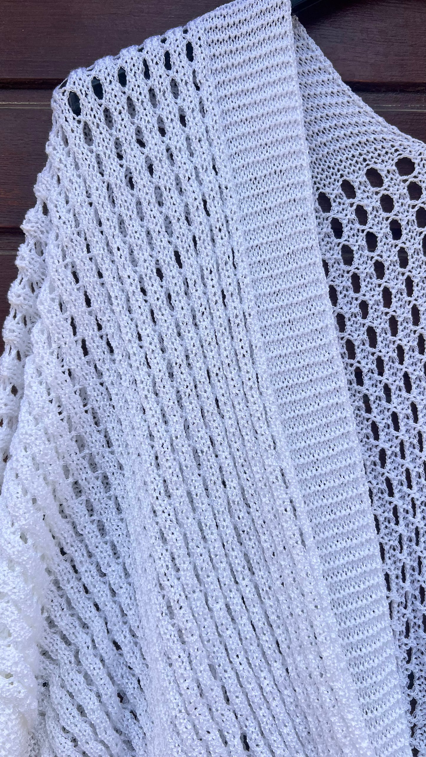 Chaqueta blanca nudo
