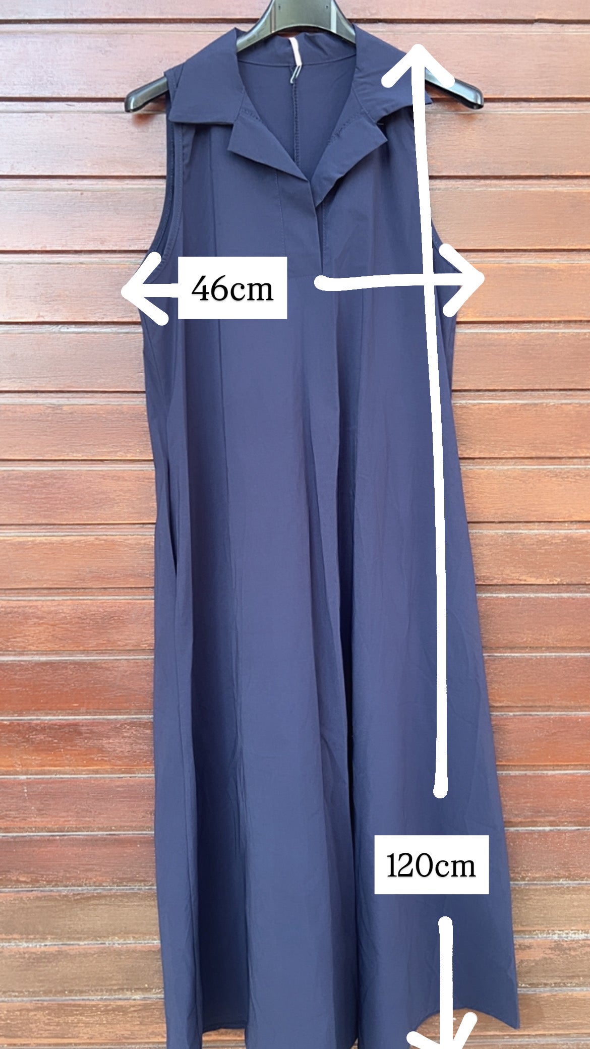 Vestido camisero marino