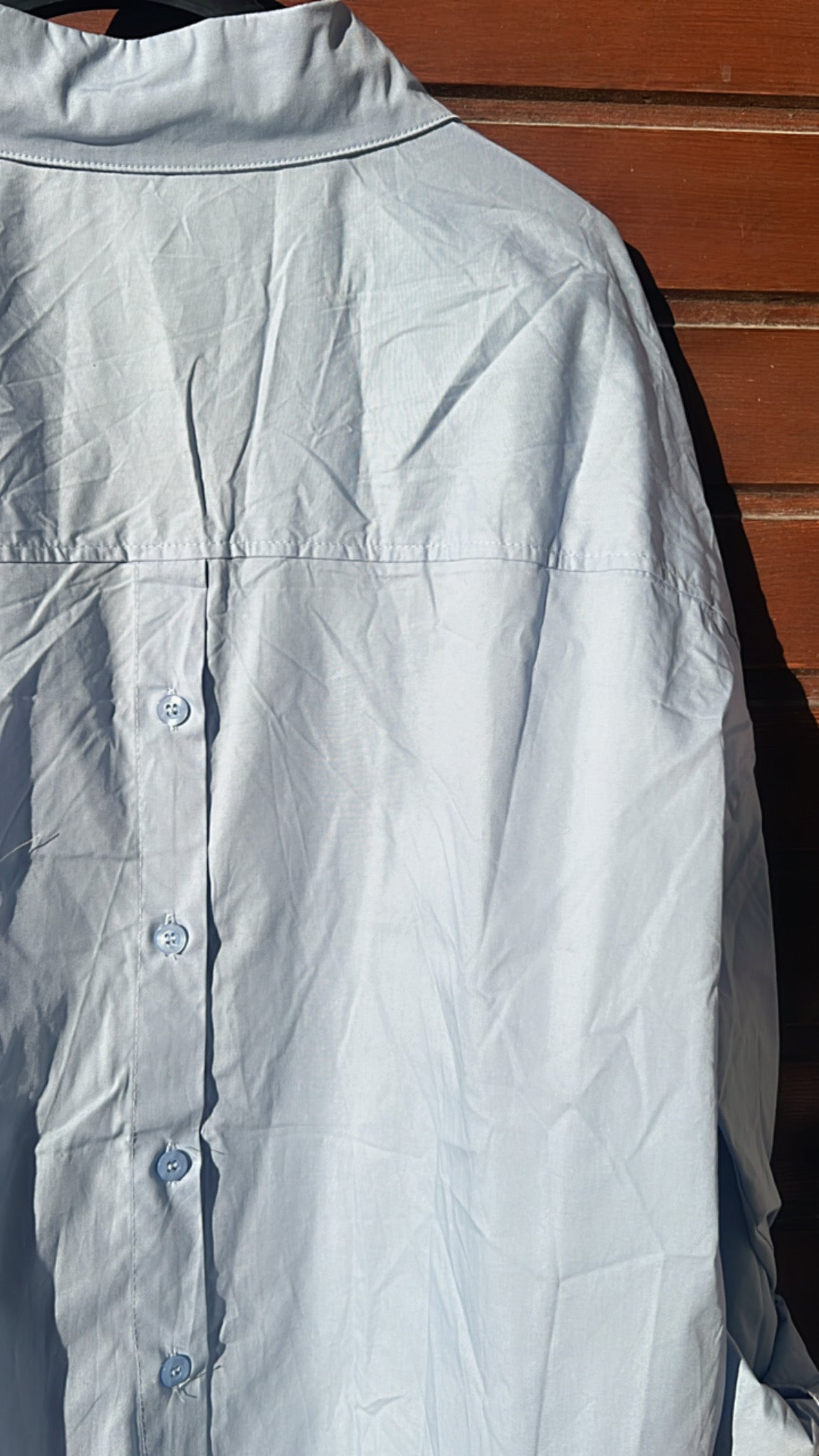 Camisa oversize azul