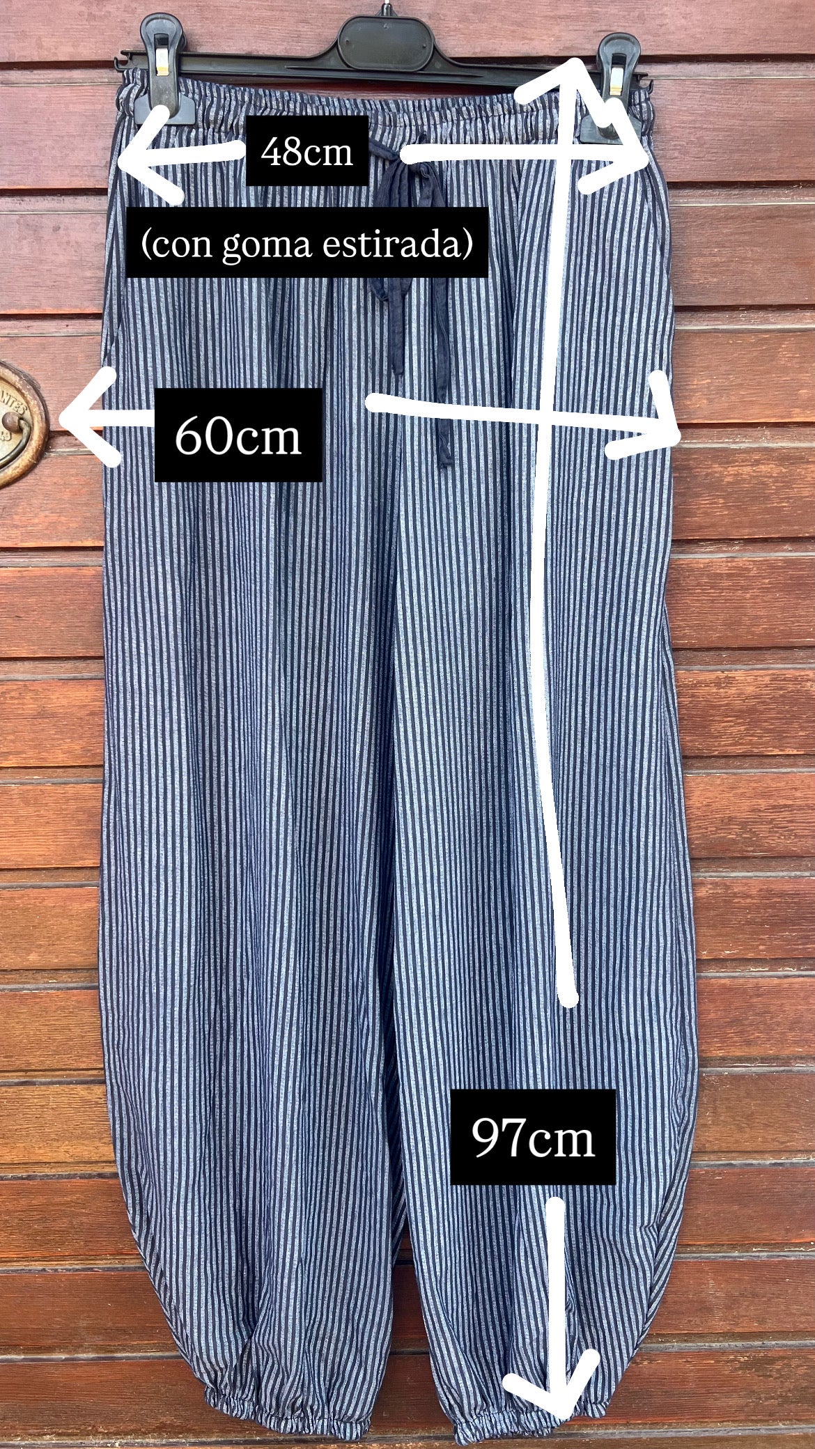 Pantalón bombacho beige