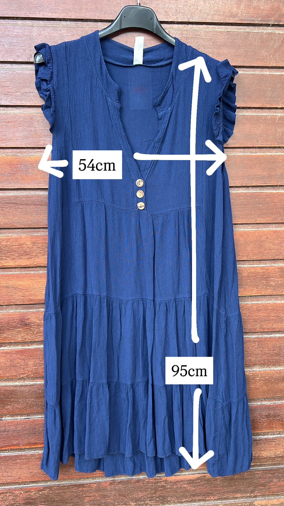 Vestido xoco bambula detalle botones