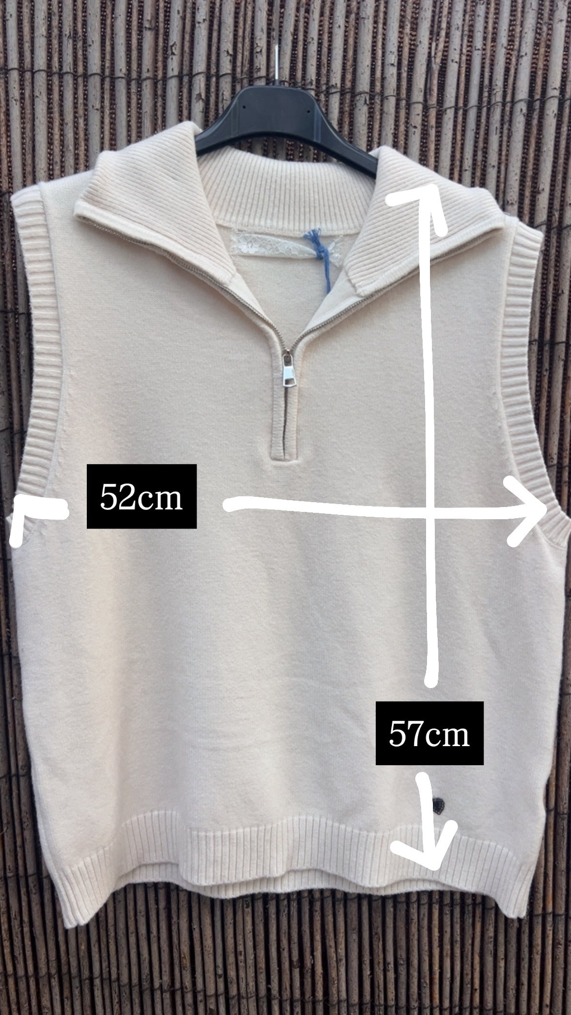 Chaleco beige