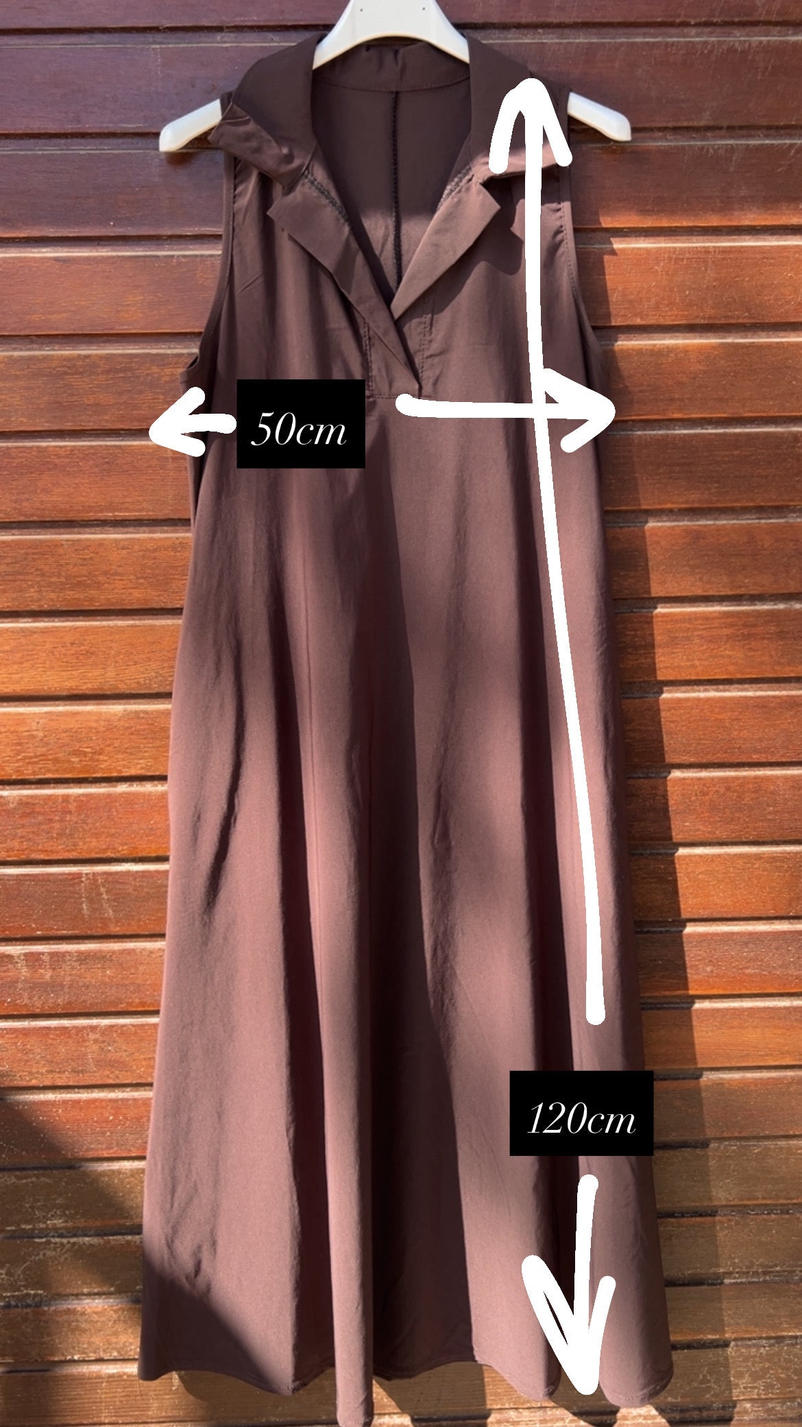 Vestido camisero largo negro
