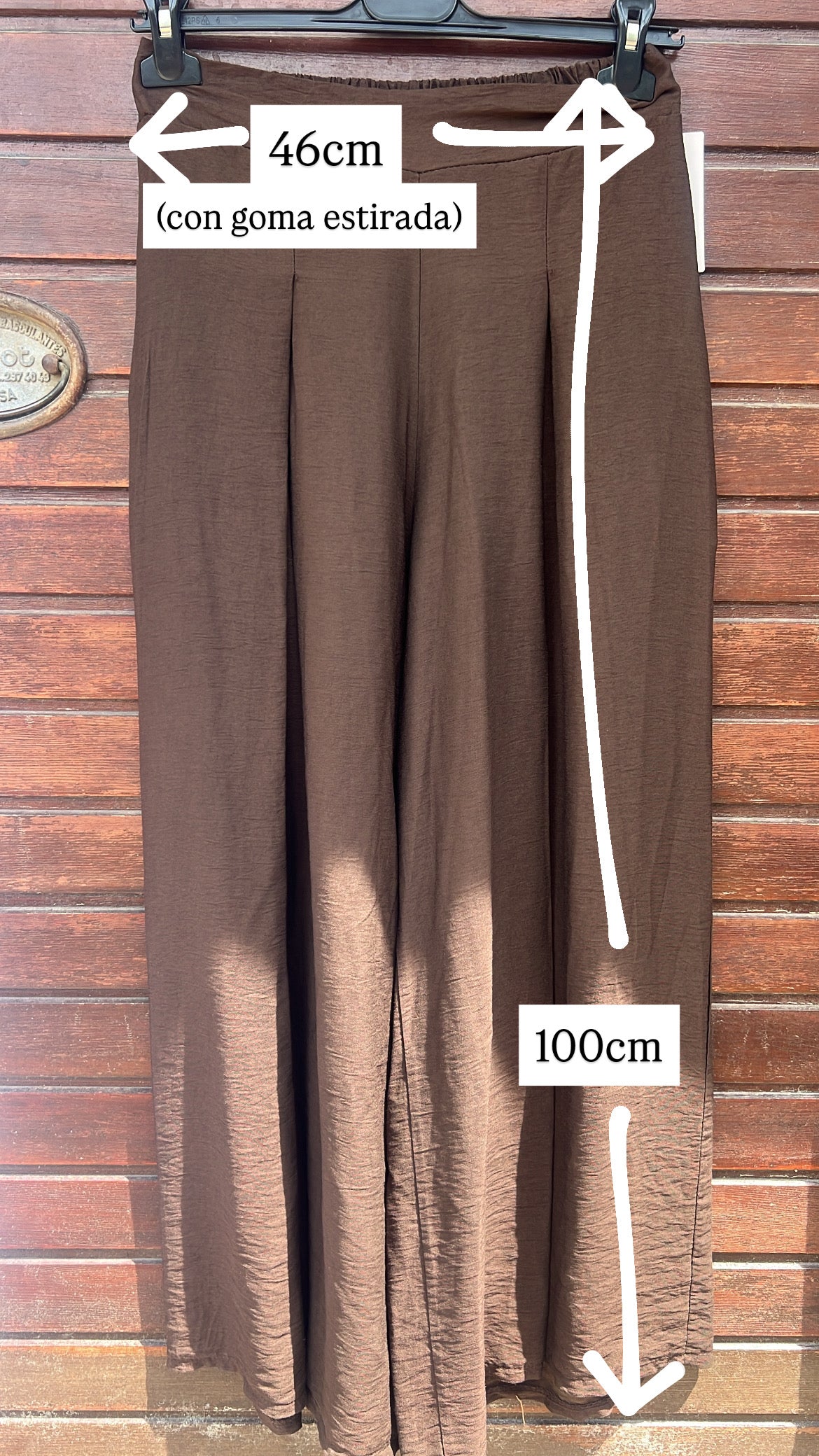 Pantalón pinzas crudo