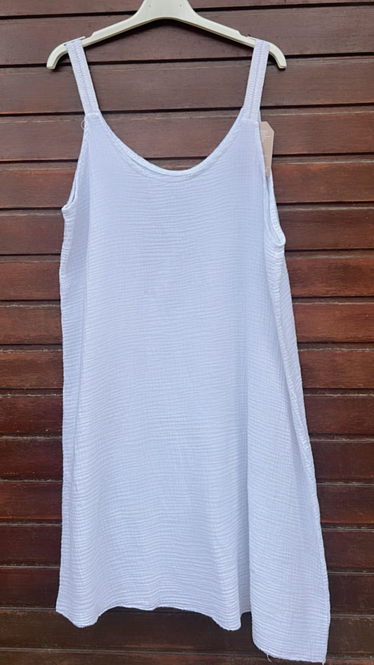 Vestido bambula blanco