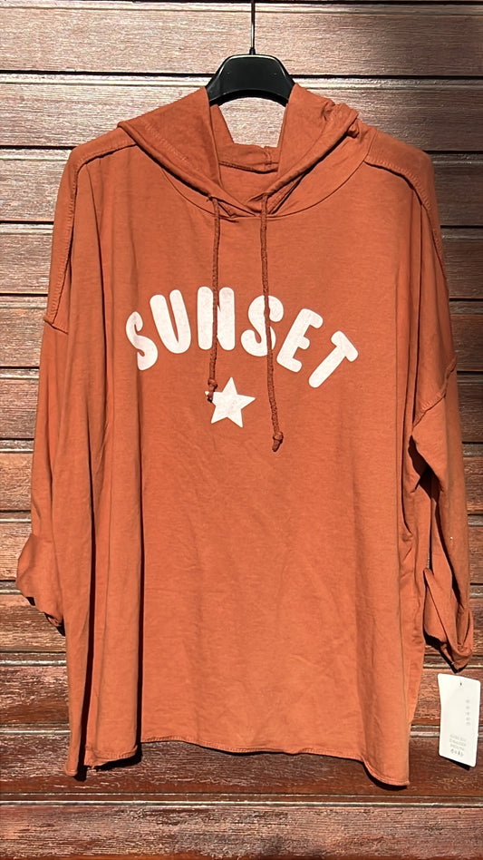 Sudadera sunset camel
