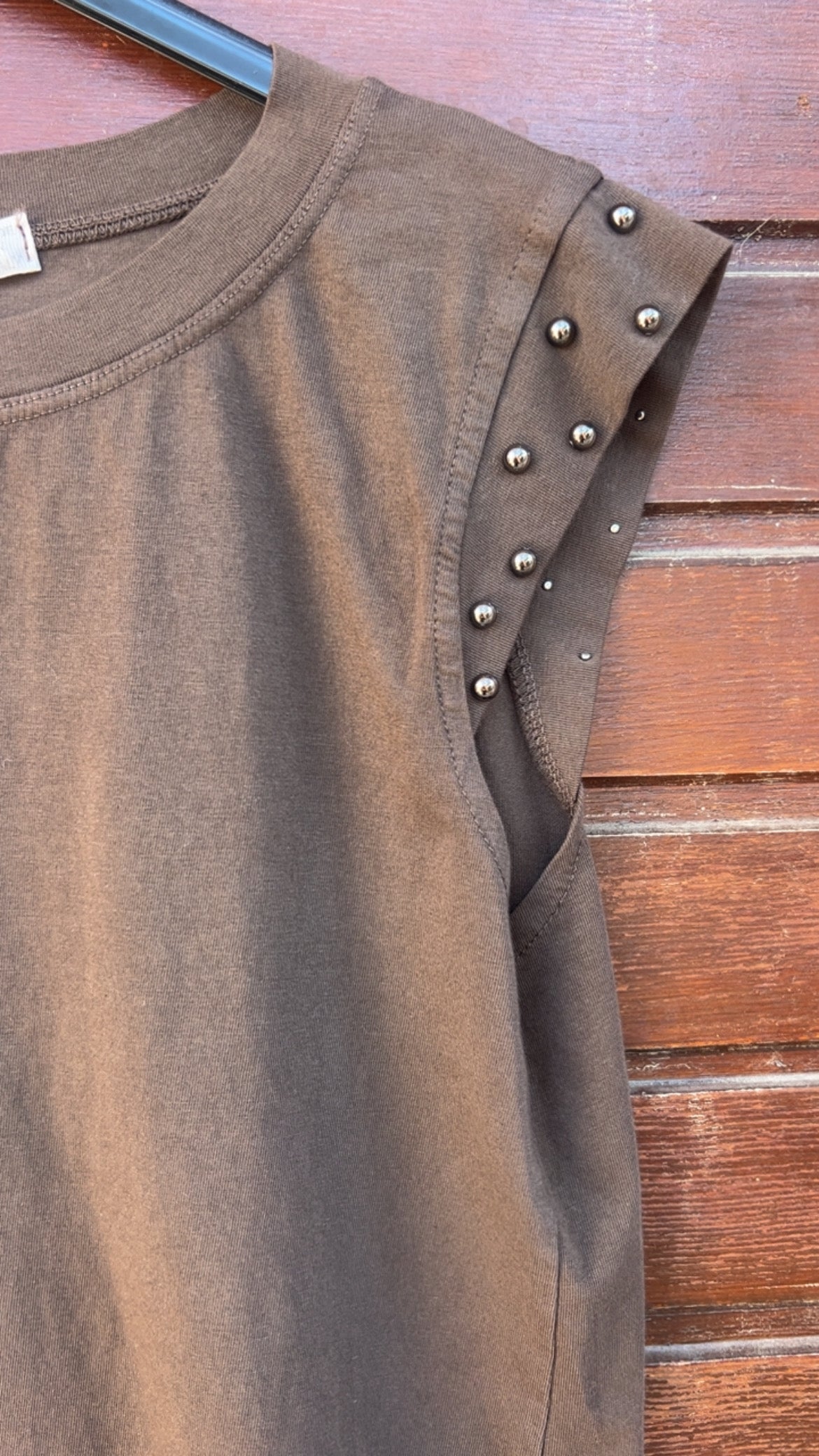 Camiseta corta tachuelas xoco