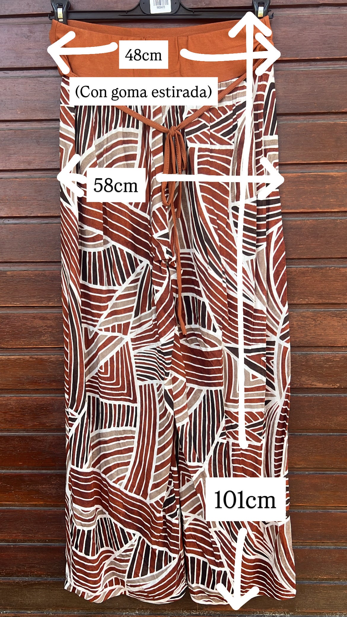 Pantalón estampado geometrico xoco