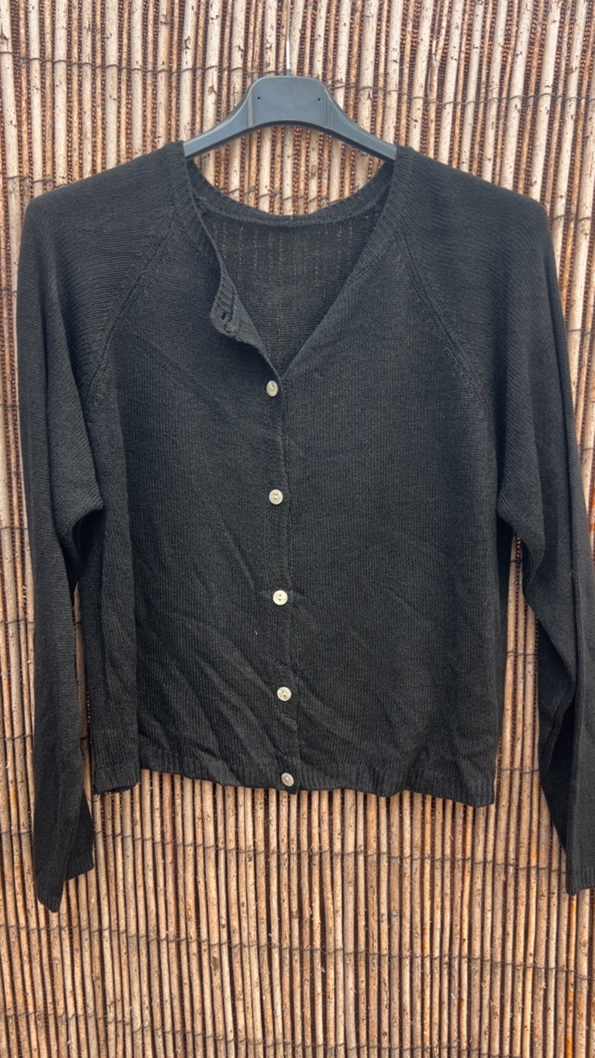 Chaqueta botones negra