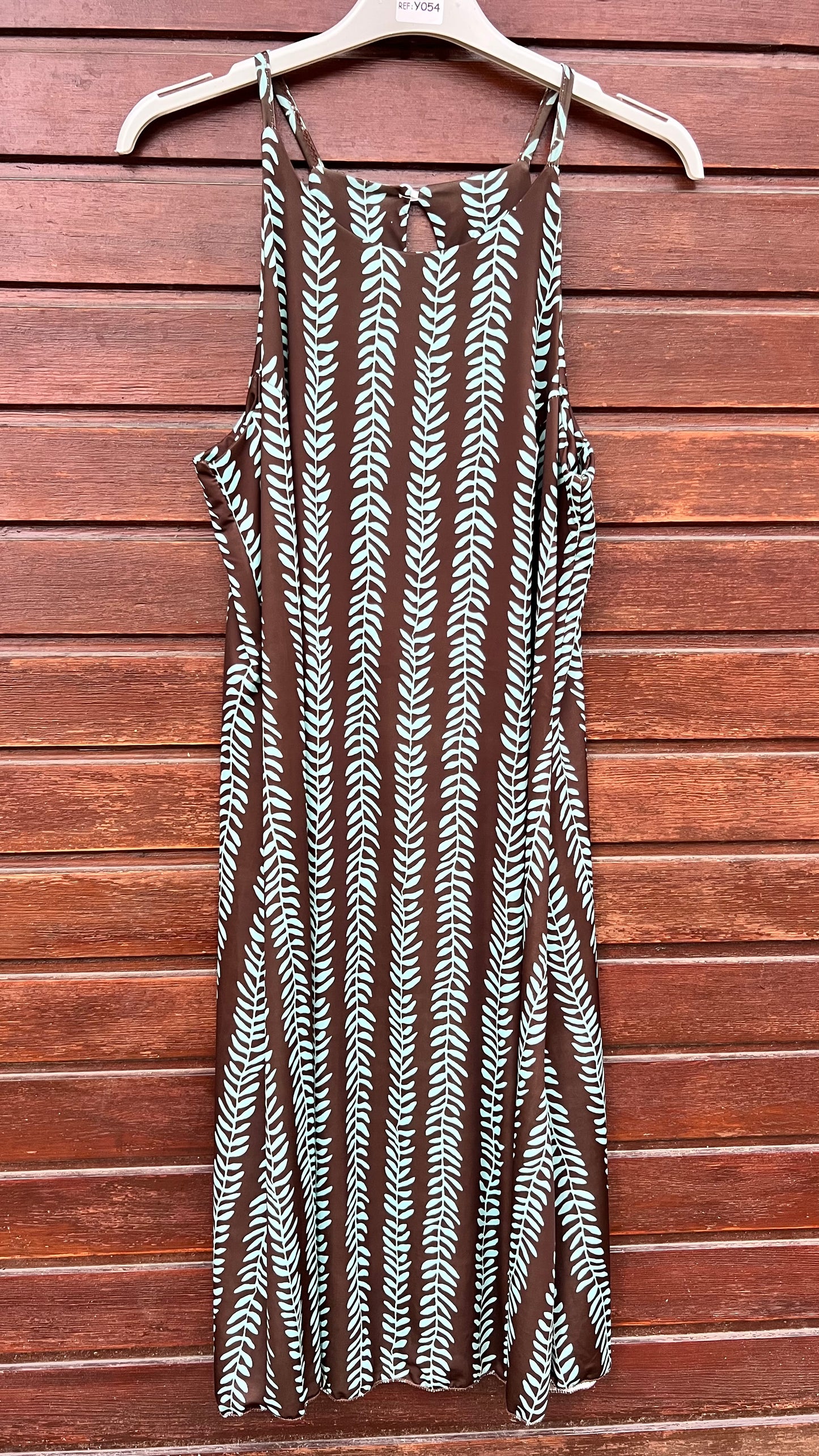 Vestido corto licra fria turquesa