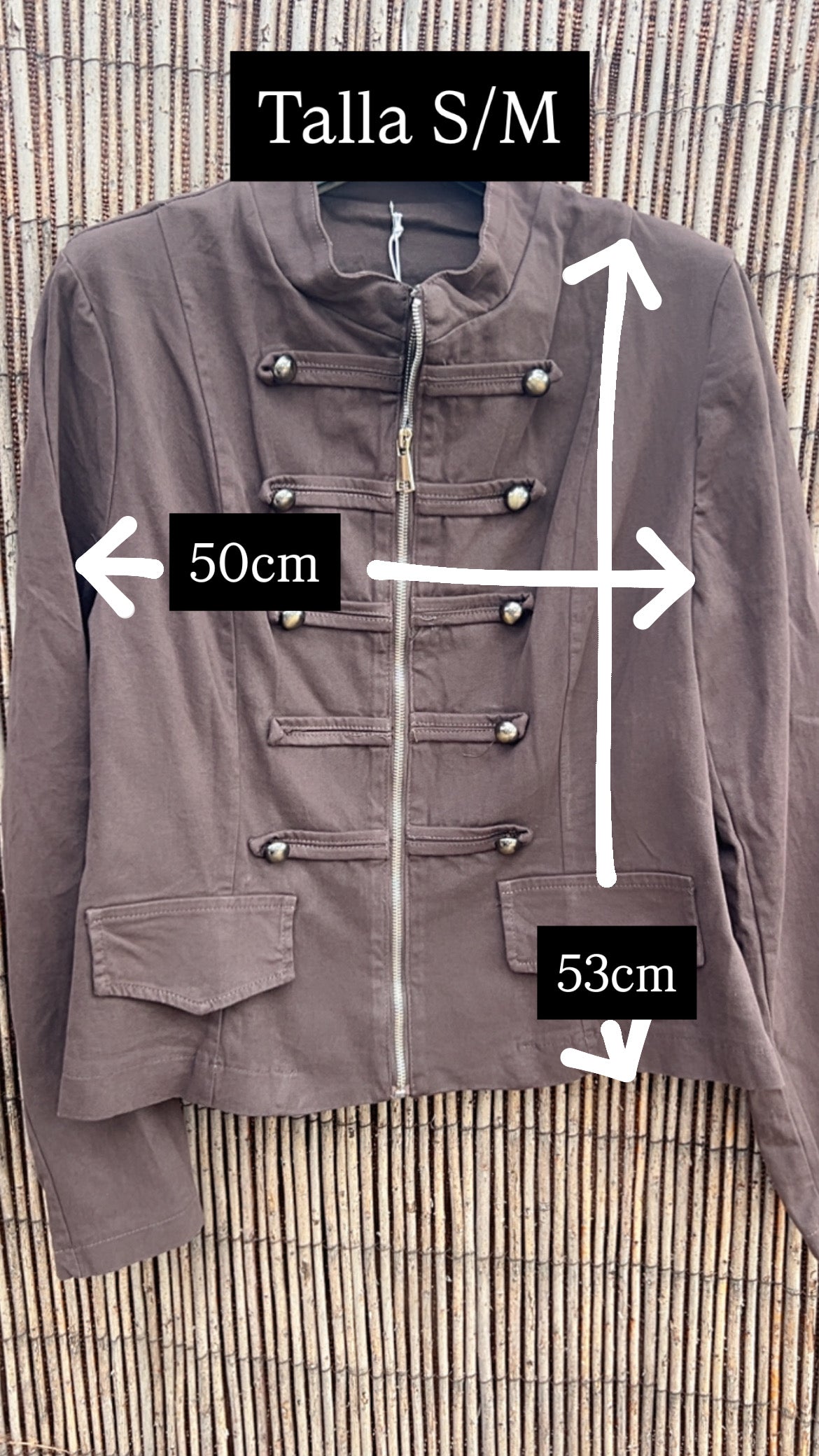 Chaqueta napoleón tallas