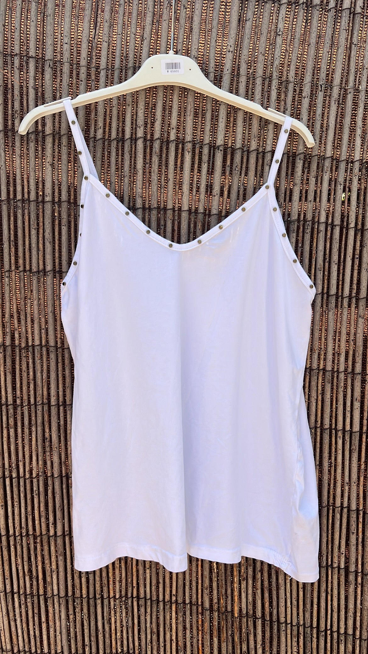Top algodón blanco