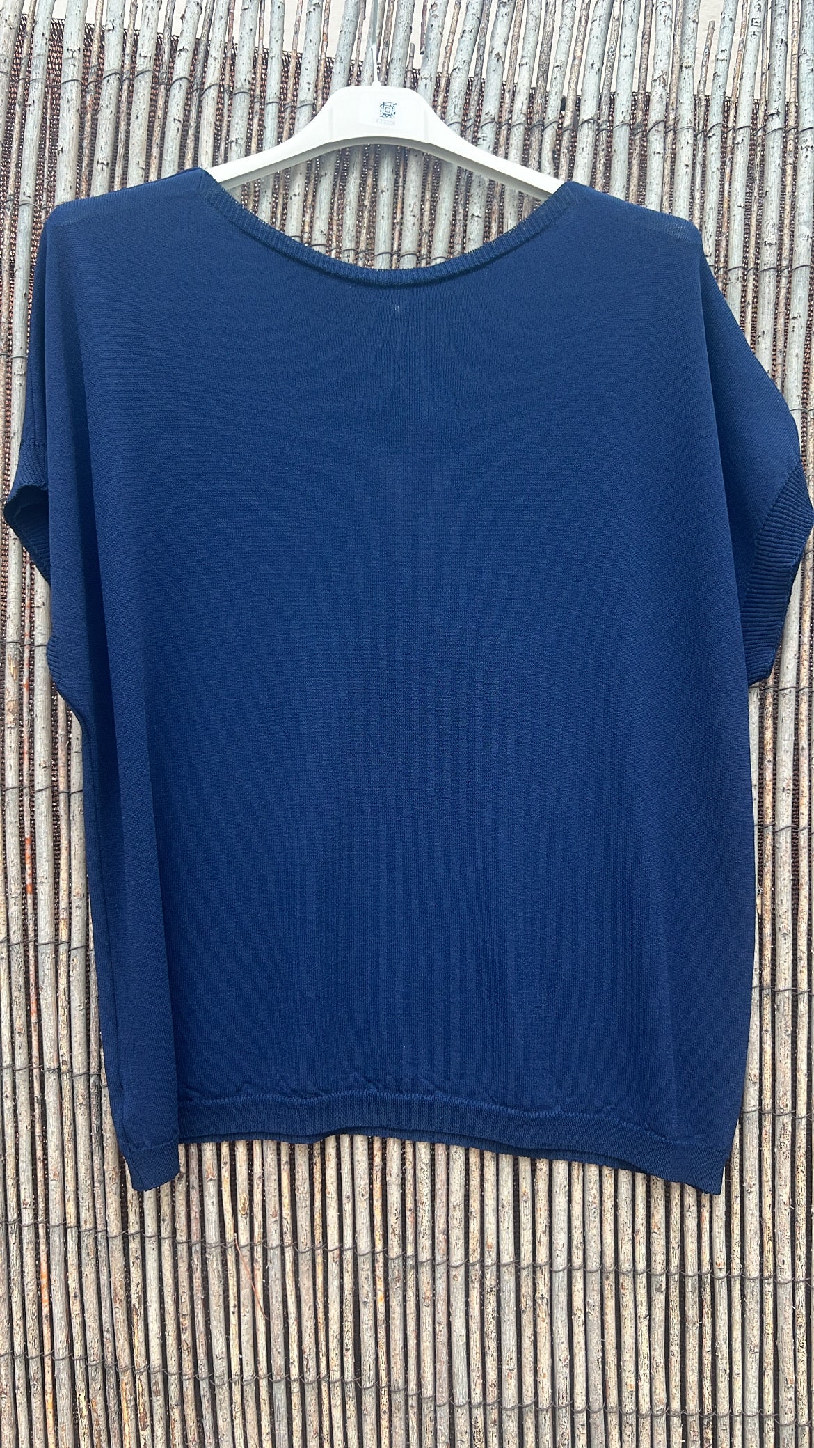 Jersey punto marino cuello redondo