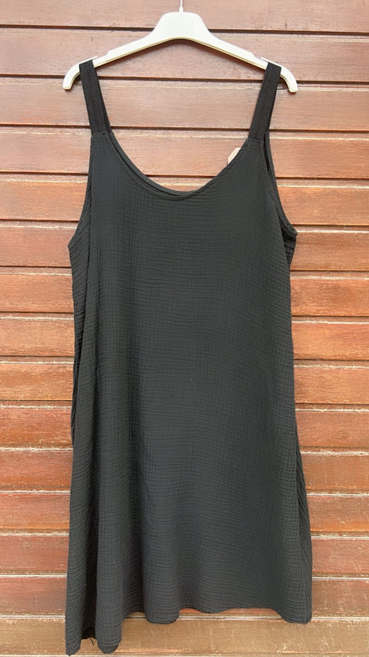 Vestido bambula negro