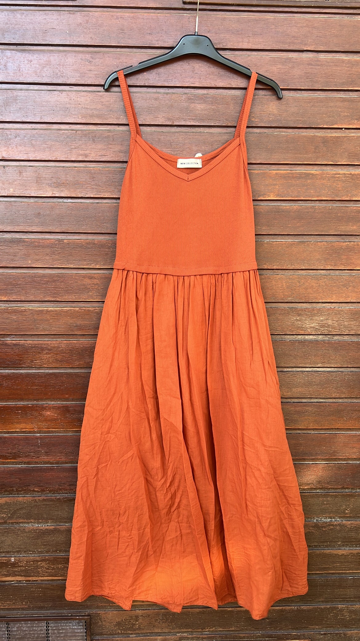 Vestido teja tirantes