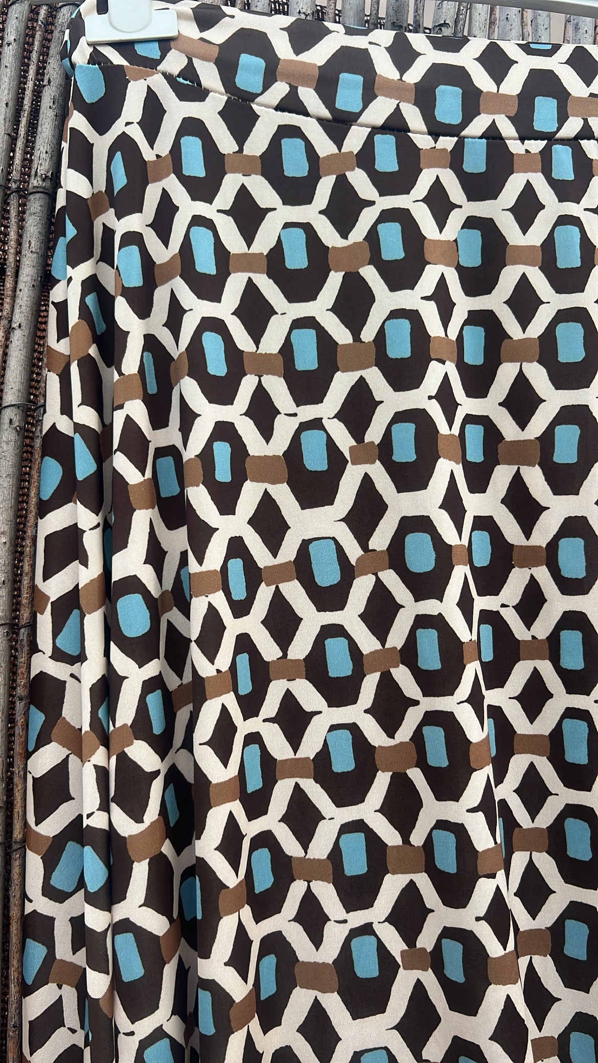 Falda licra fria xoco estampado