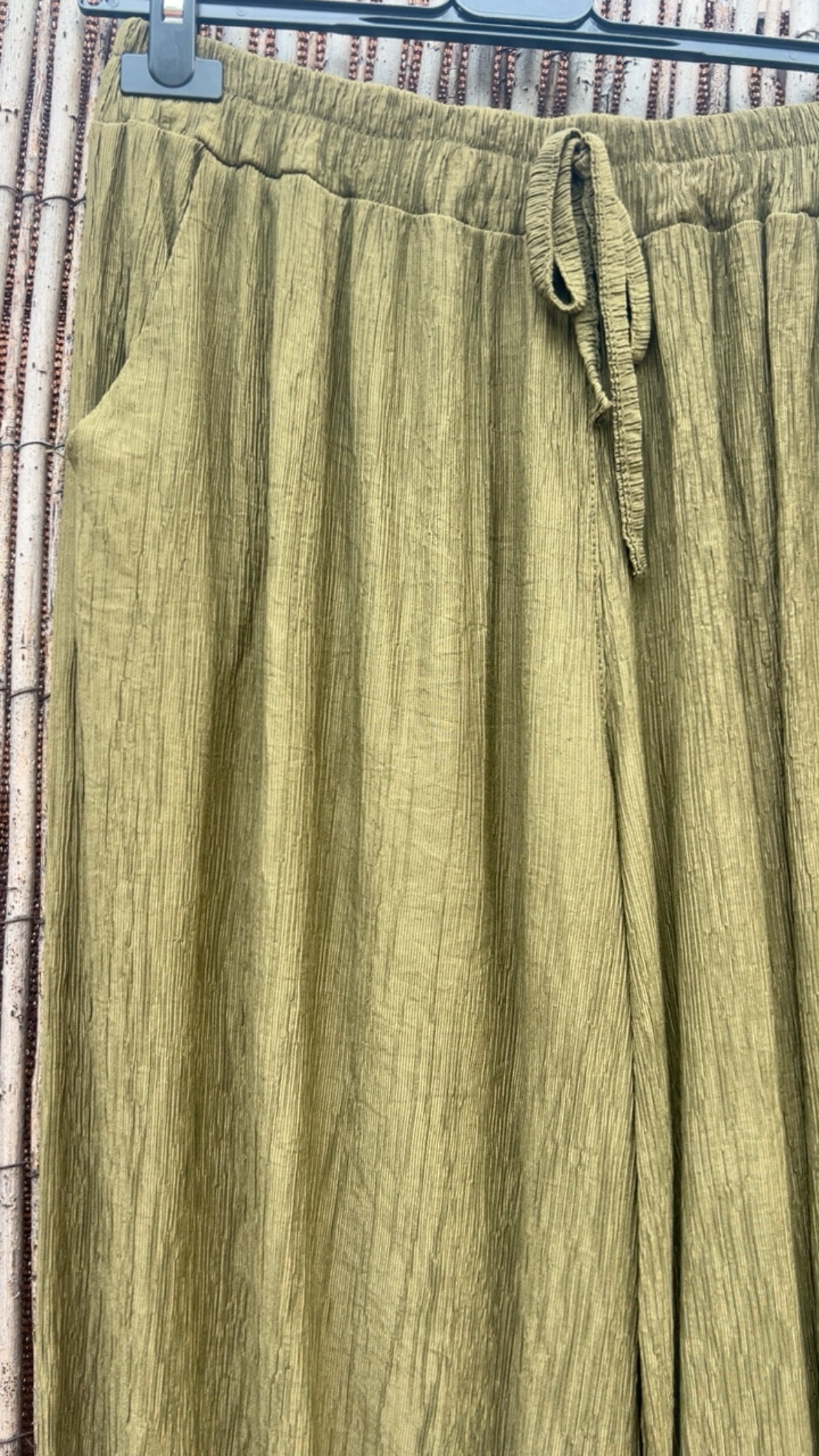 Pantalón bambula verde