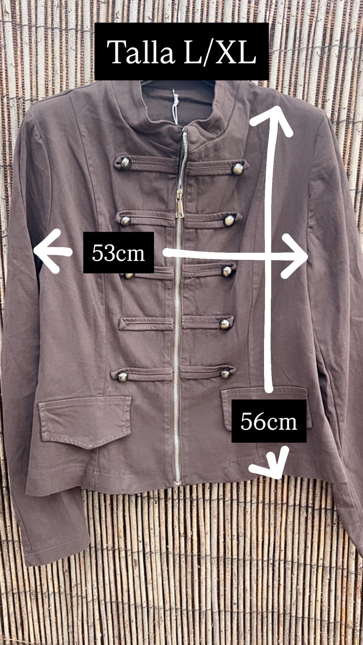 Chaqueta napoleón tallas