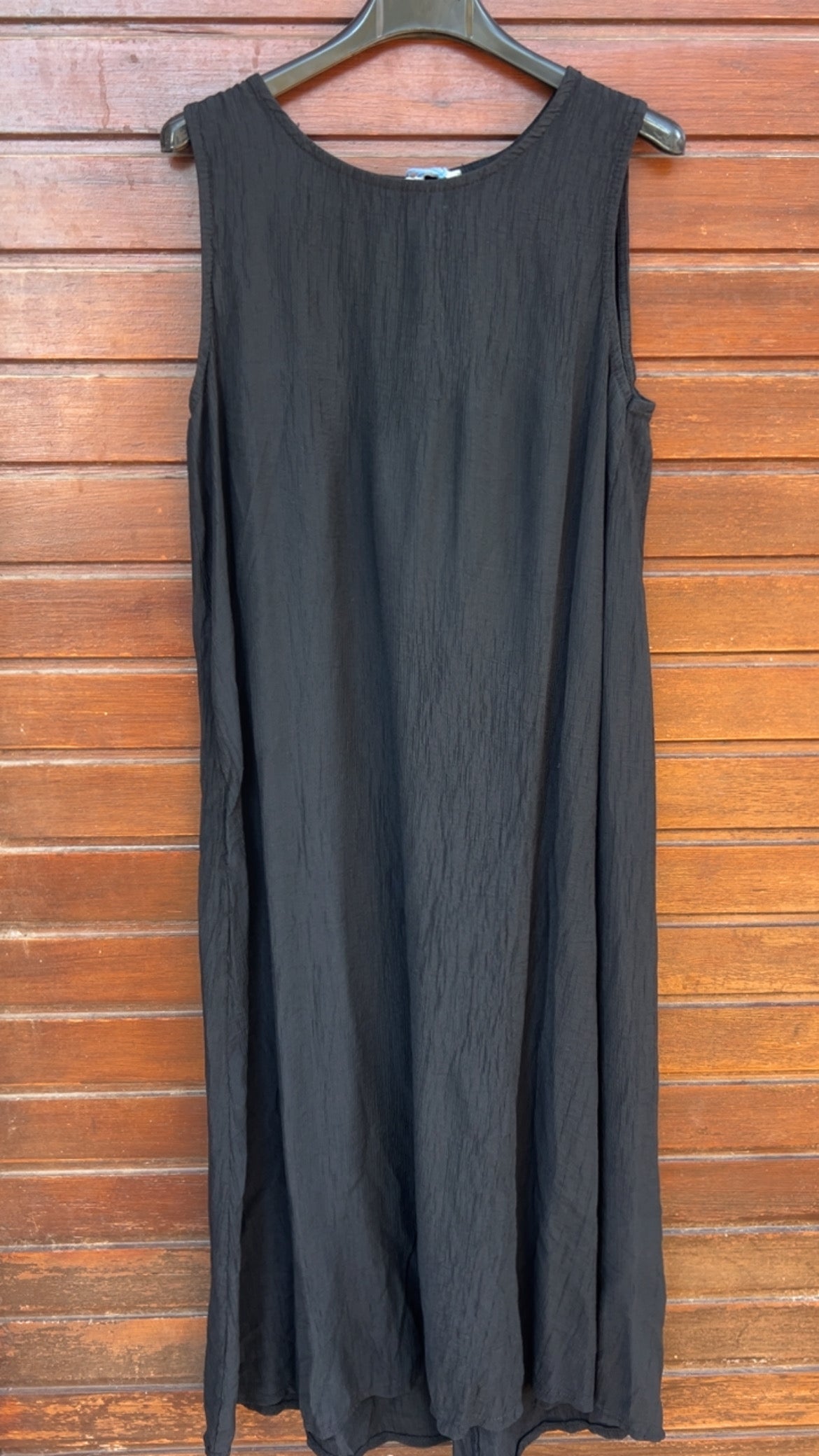 Vestido negro bambula