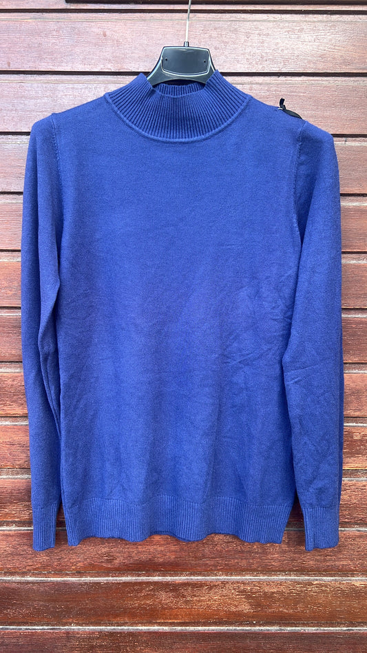 Jersey cuello alto marino