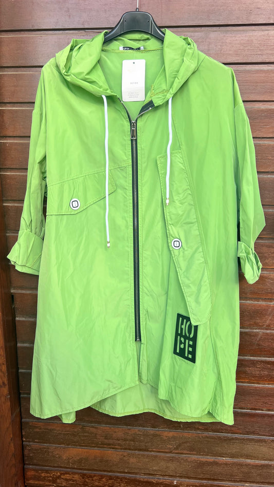 Chaqueta verde botones