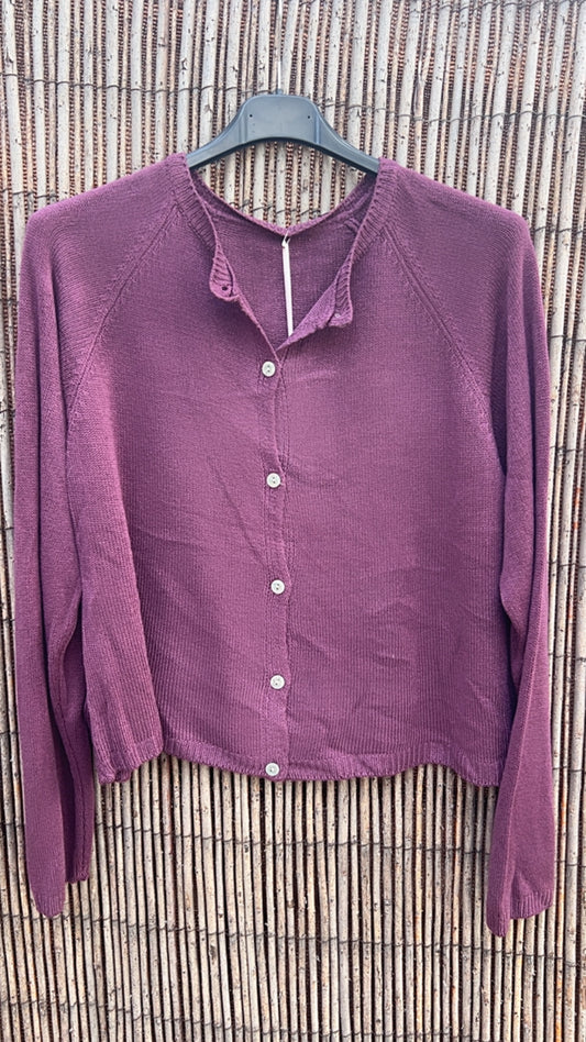 Chaqueta botones burdeos
