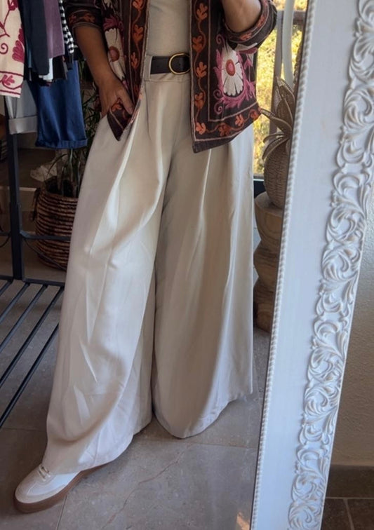 Falda pantalón cruda