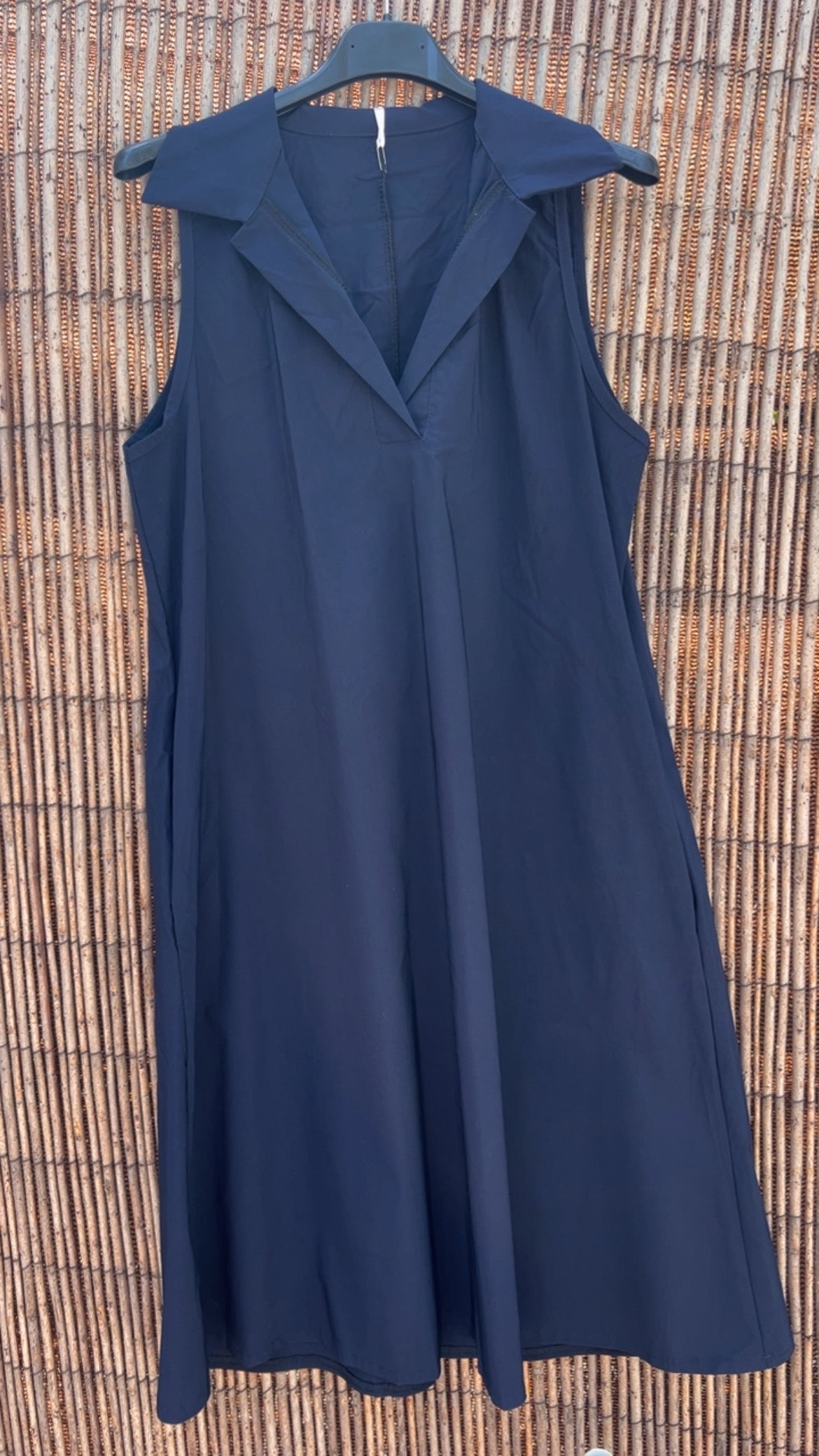 Vestido camisero corto marino