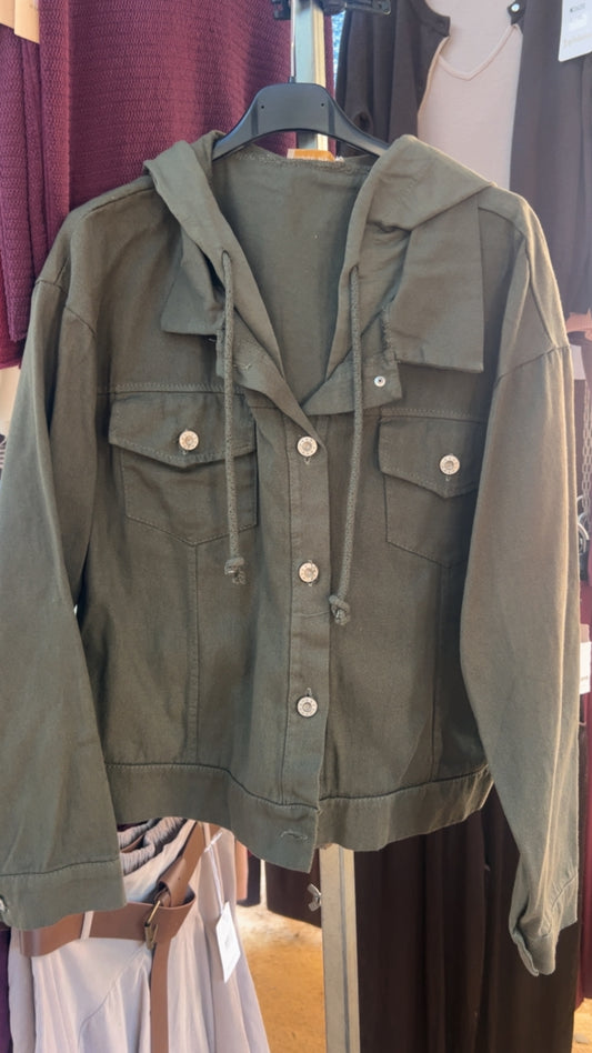 Chaqueta tejana caki