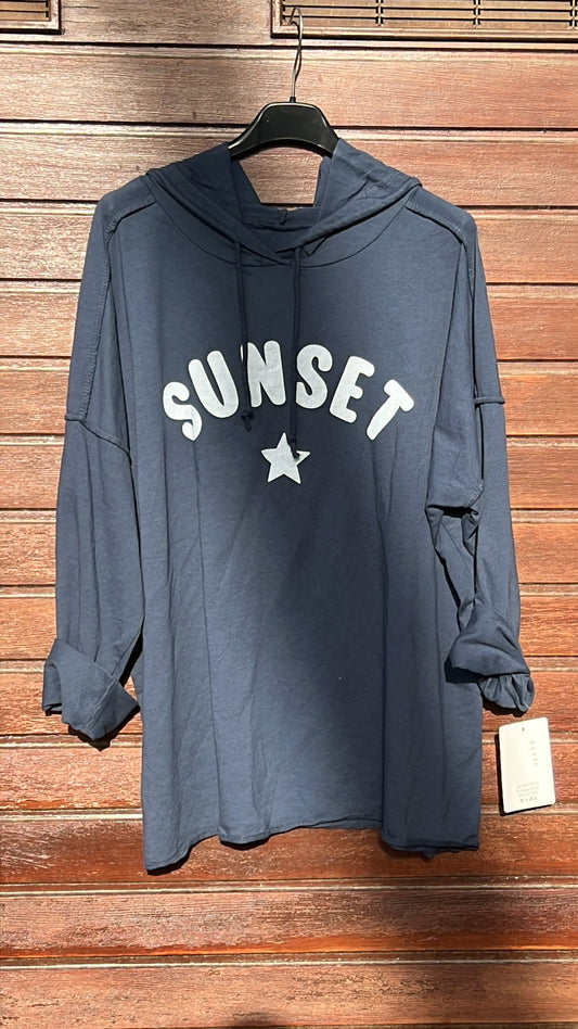 Sudadera sunset marino