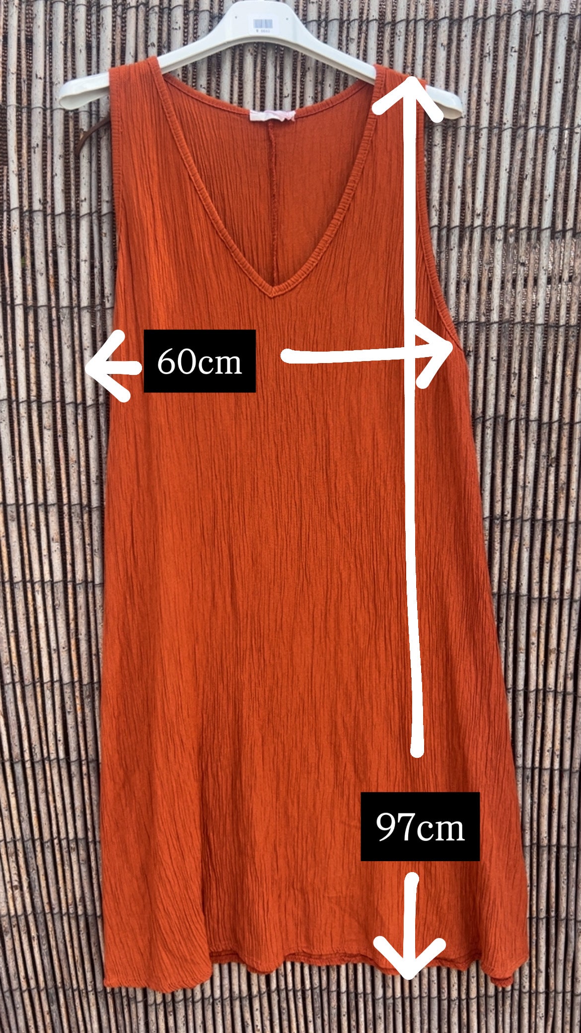 Vestido crudo bambula