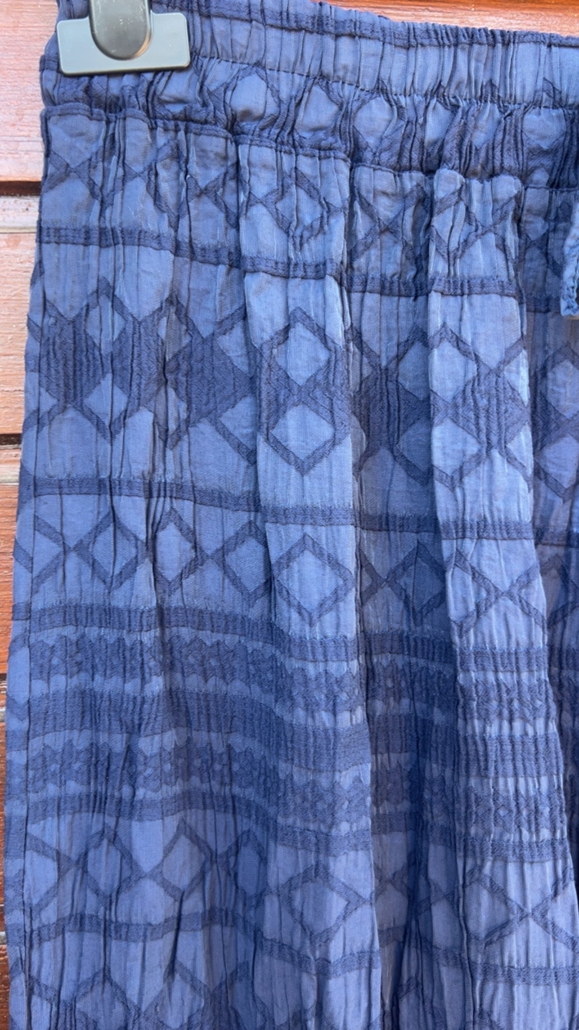 Pantalón marino cenefa