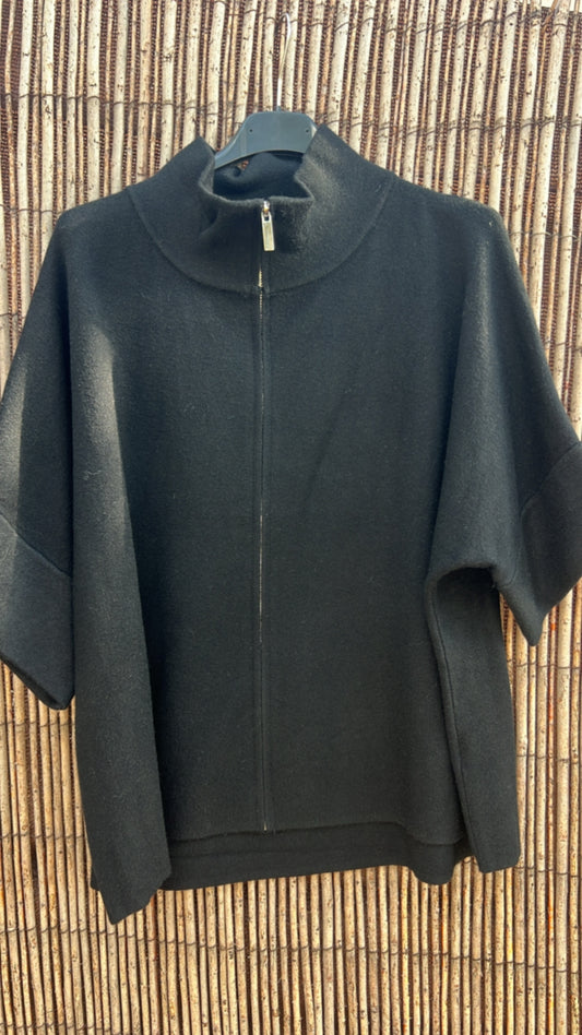 Chaqueta negra cuello