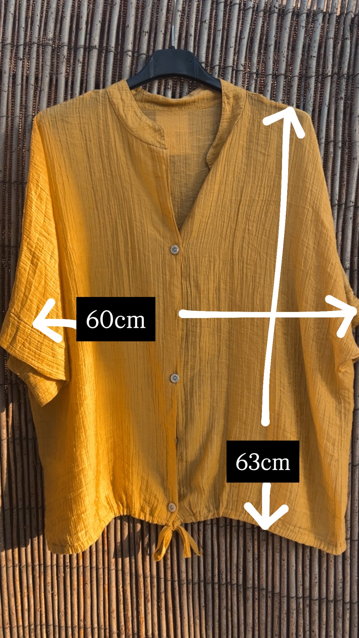 Camisa cruda nudo