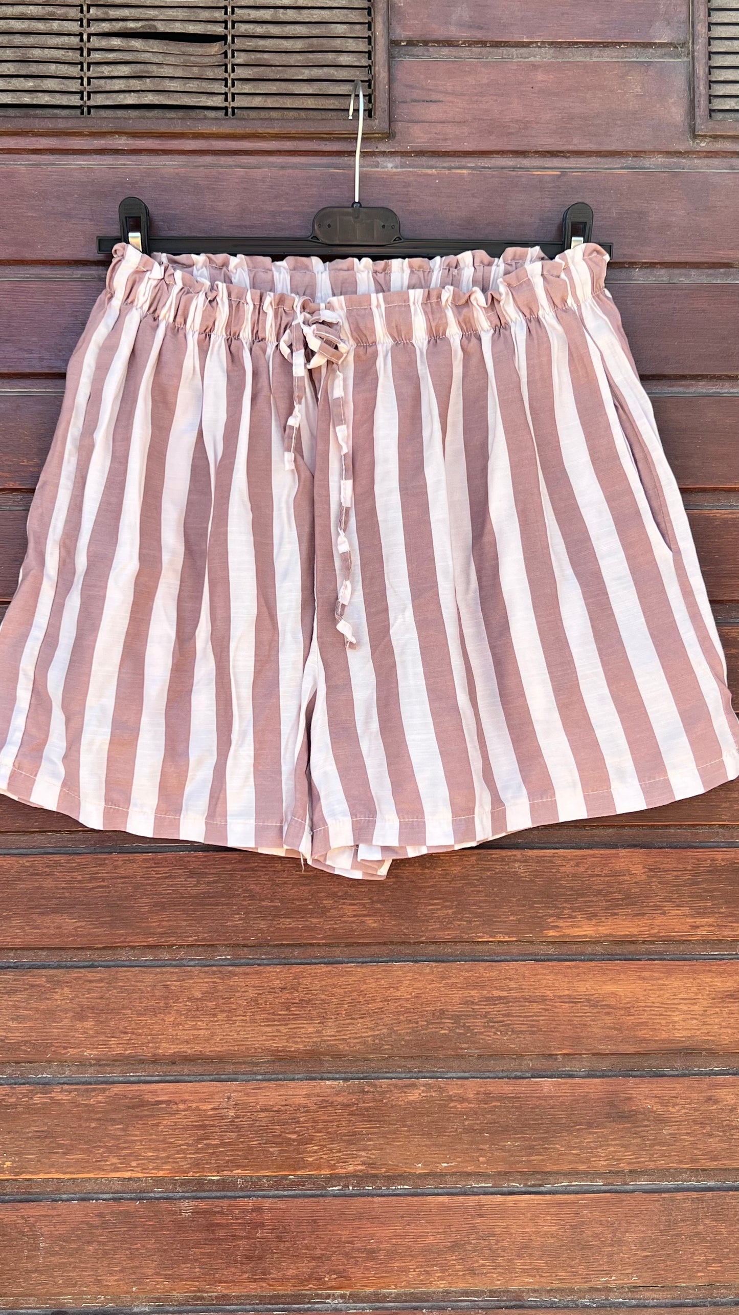 Pantalón rayas rosa