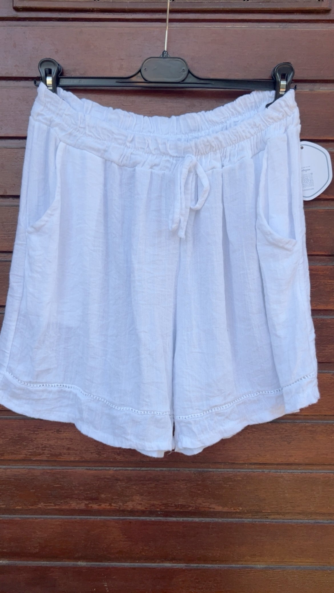 Pantalón corto blanco