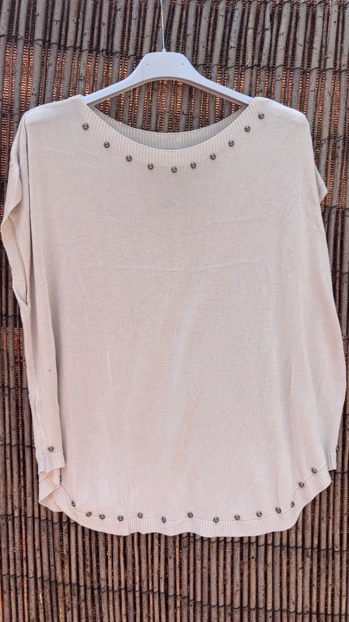 Jersey punto beige