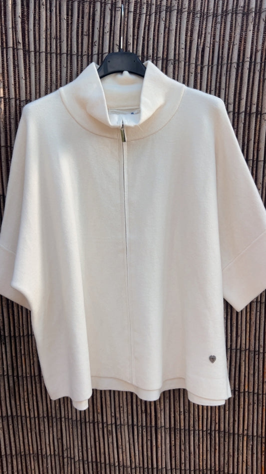 Chaqueta beige cuello