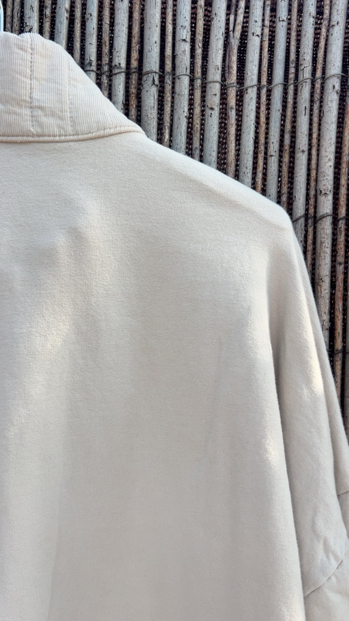 Chaqueta micropana beige