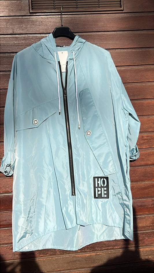 Chaqueta azul botones