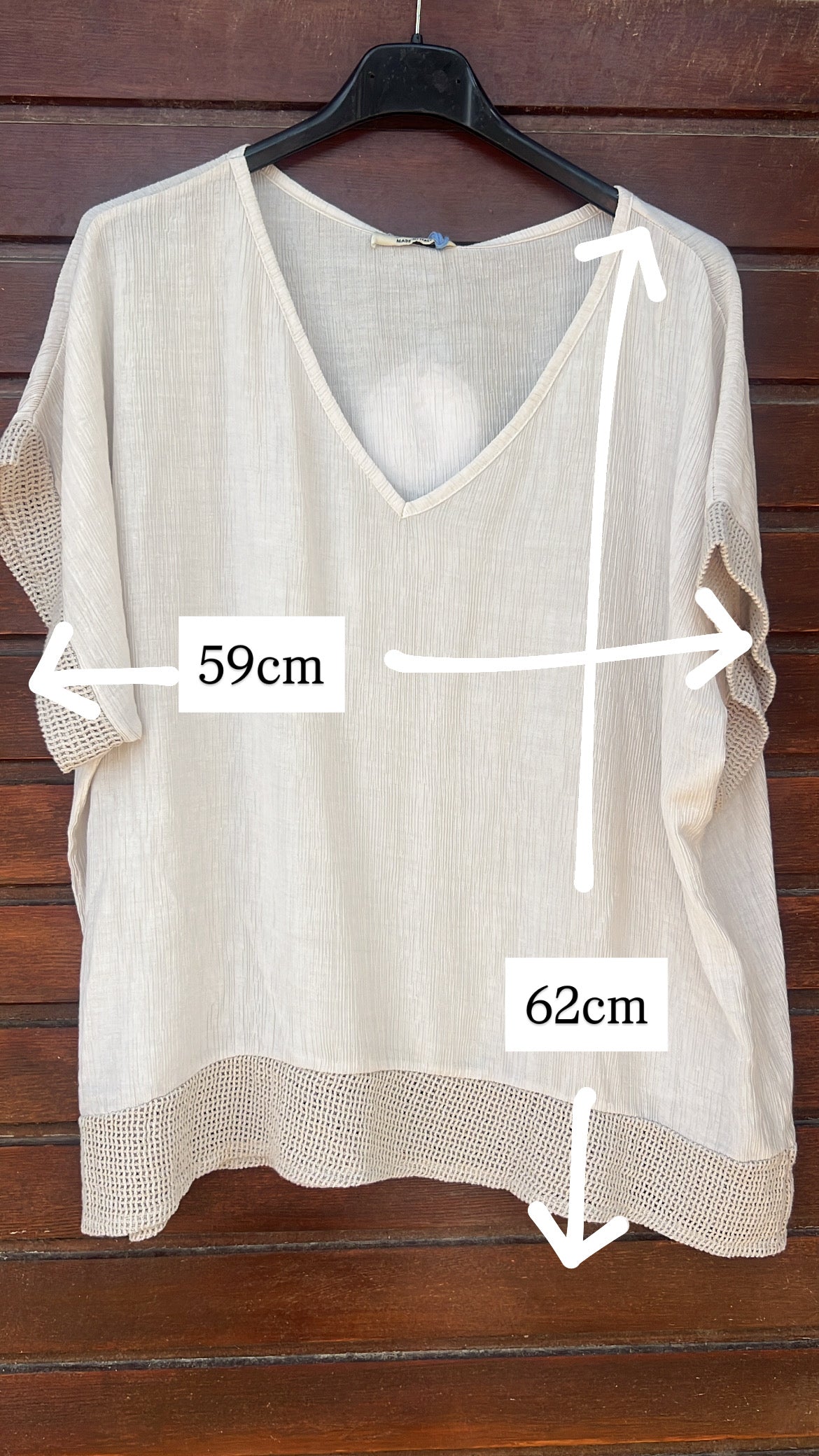 Blusa xoco manga corta
