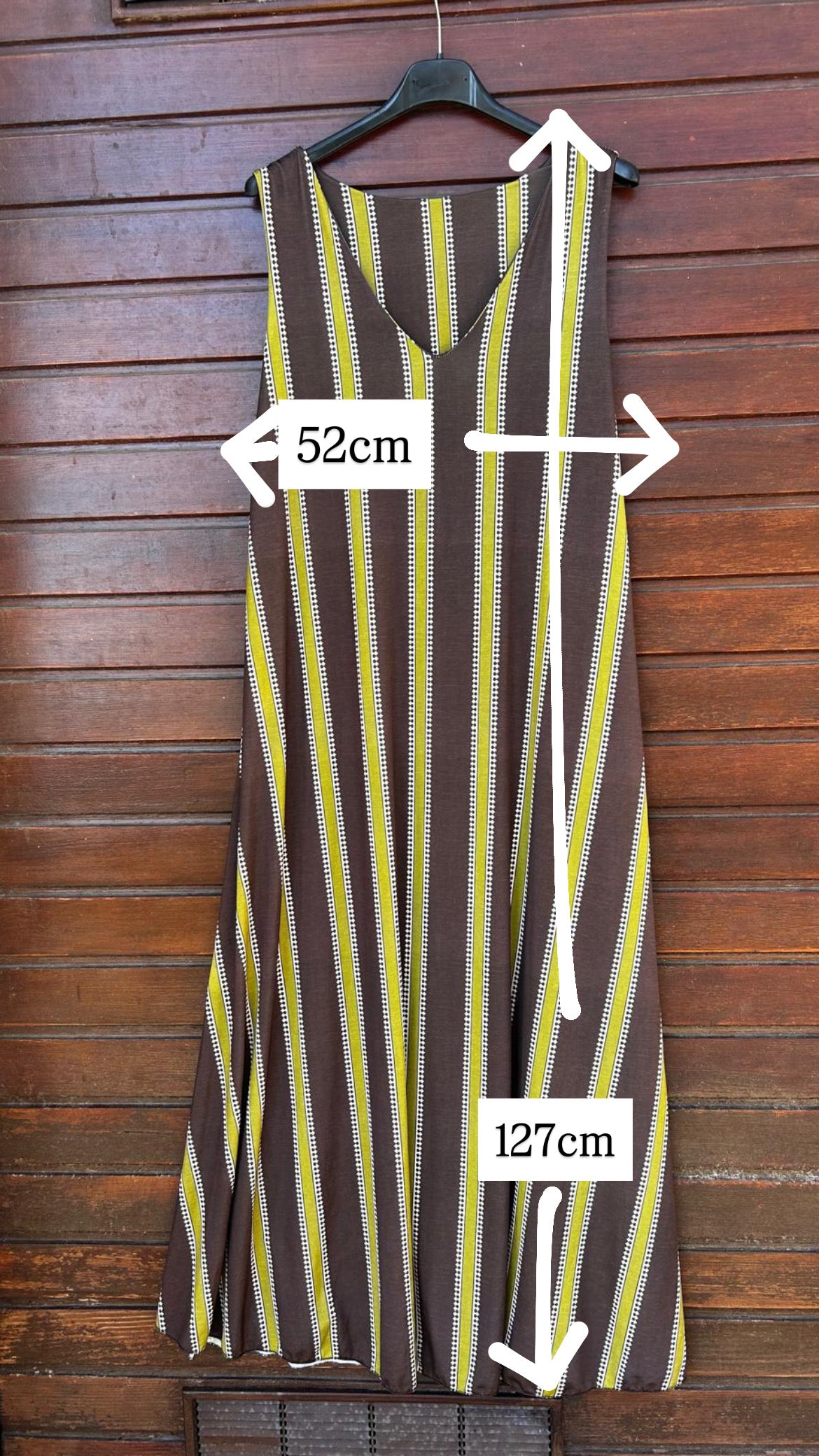 Vestido licra fria teja