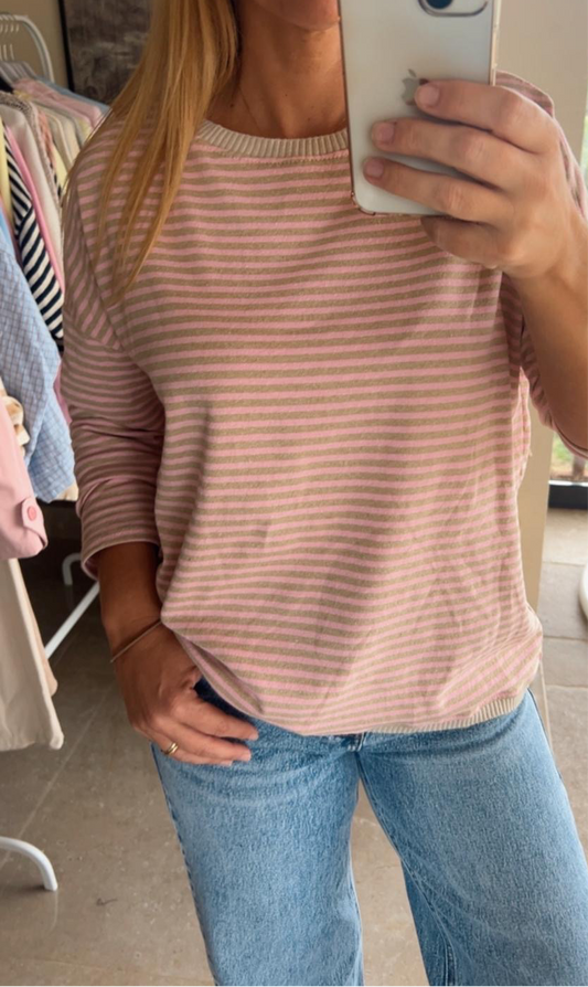 Jersey mil rayas rosa