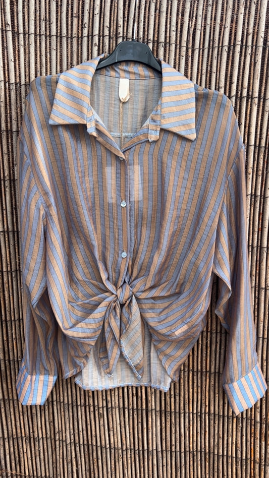 Camisa rayas azul