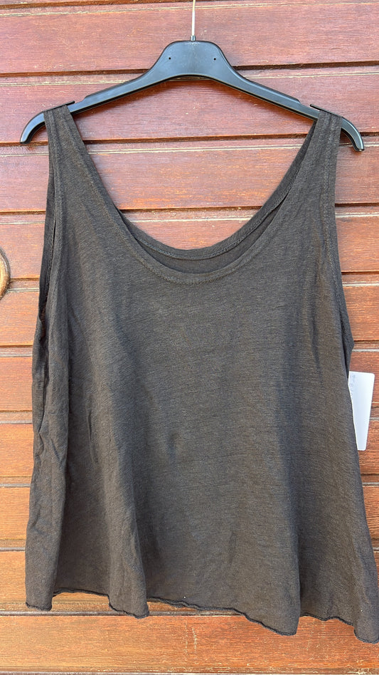 Top lino gris