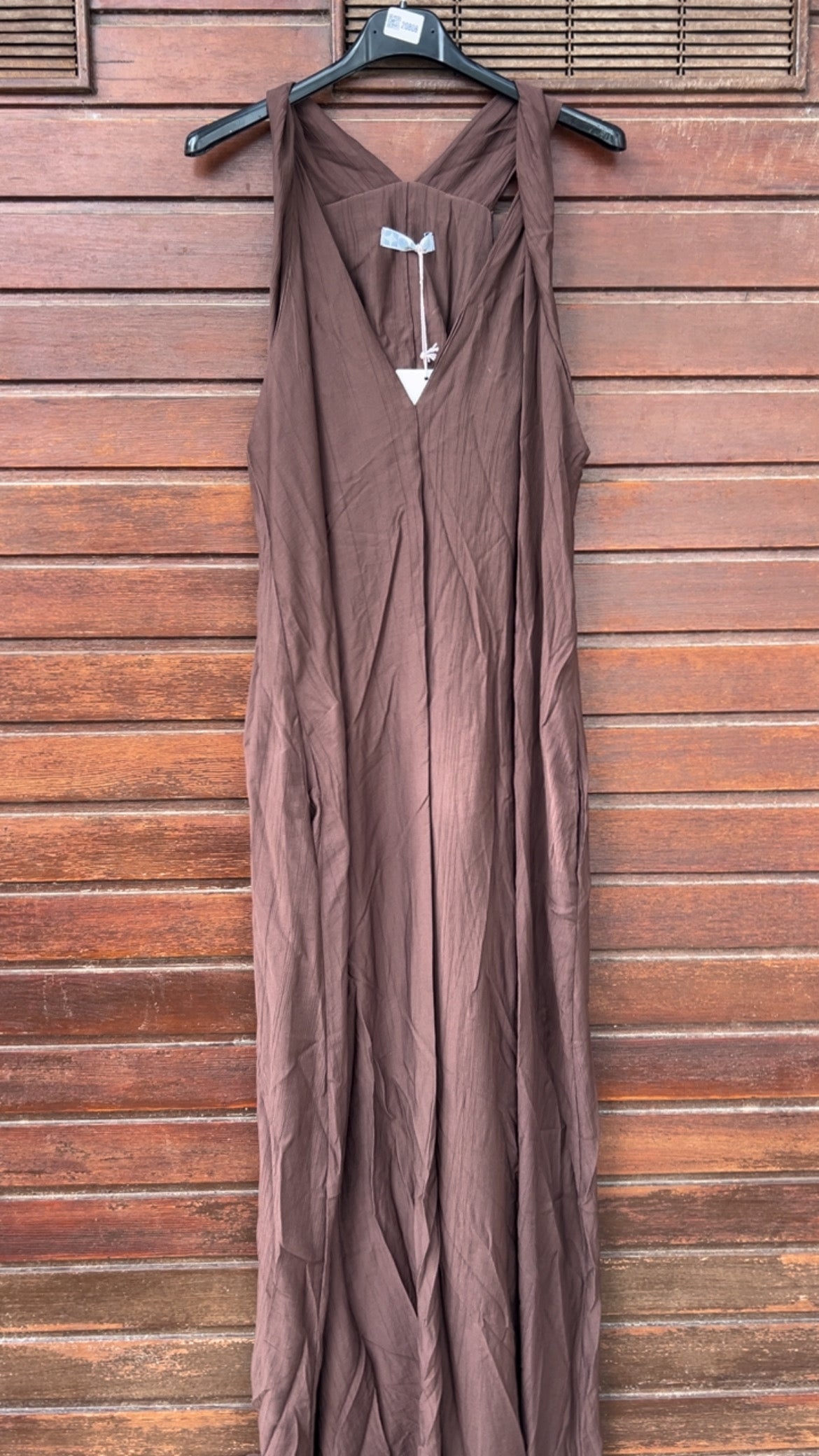 Vestido xoco arrugado tirante