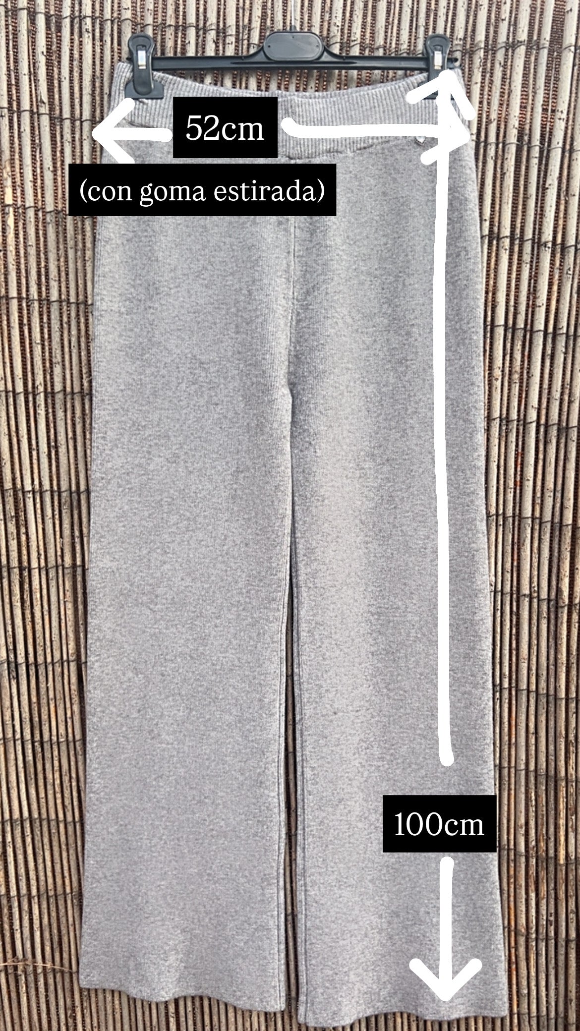 Pantalón gris punto